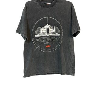 PacSun Charcoal Formula 1 Graphic Tee